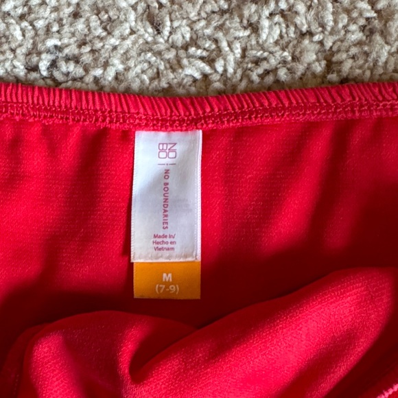 Red Ruffle Strap Bikini Set - Picture 2 of 3